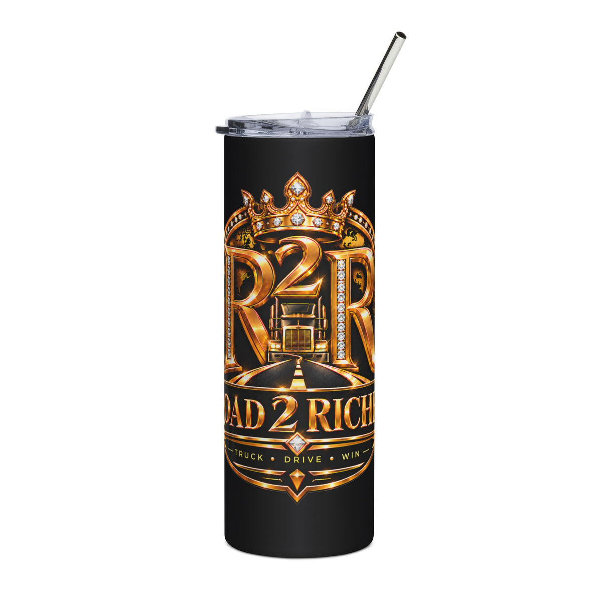 R2R Truck Drive Win 20oz stainless steel tumbler in Black