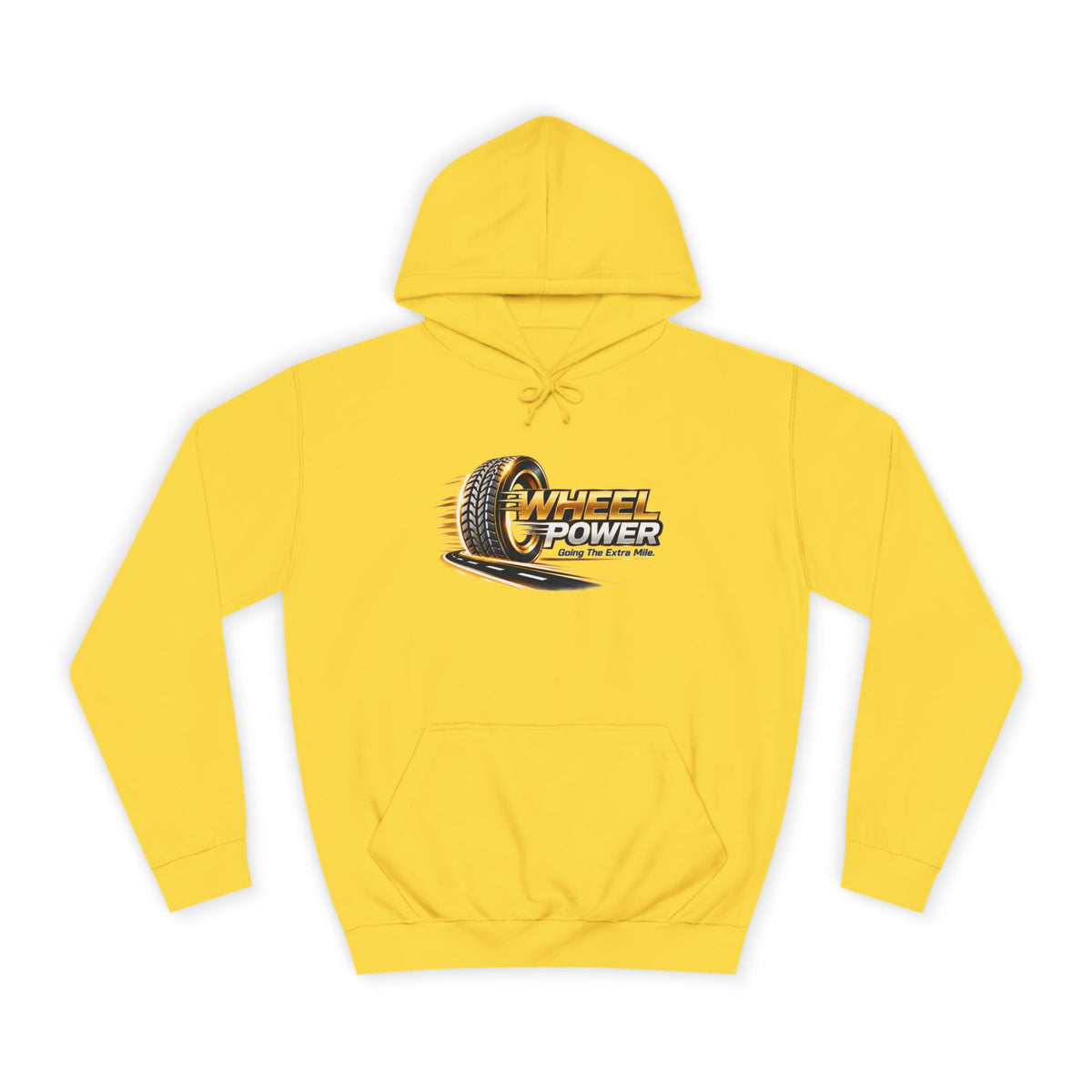 Wheel Power Going the Extra Mile pullover hoodie in Sun Yellow