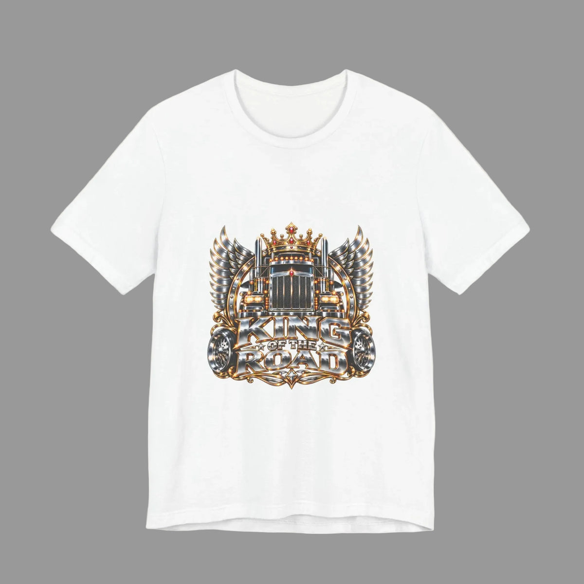 King of the Road unisex T-shirt product mockup