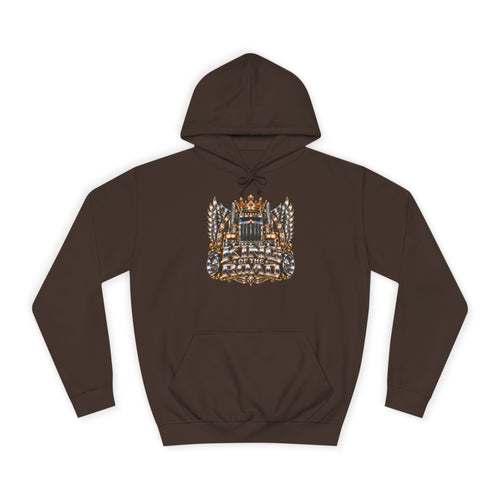 King of the Road pullover hoodie in Hot Chocolate