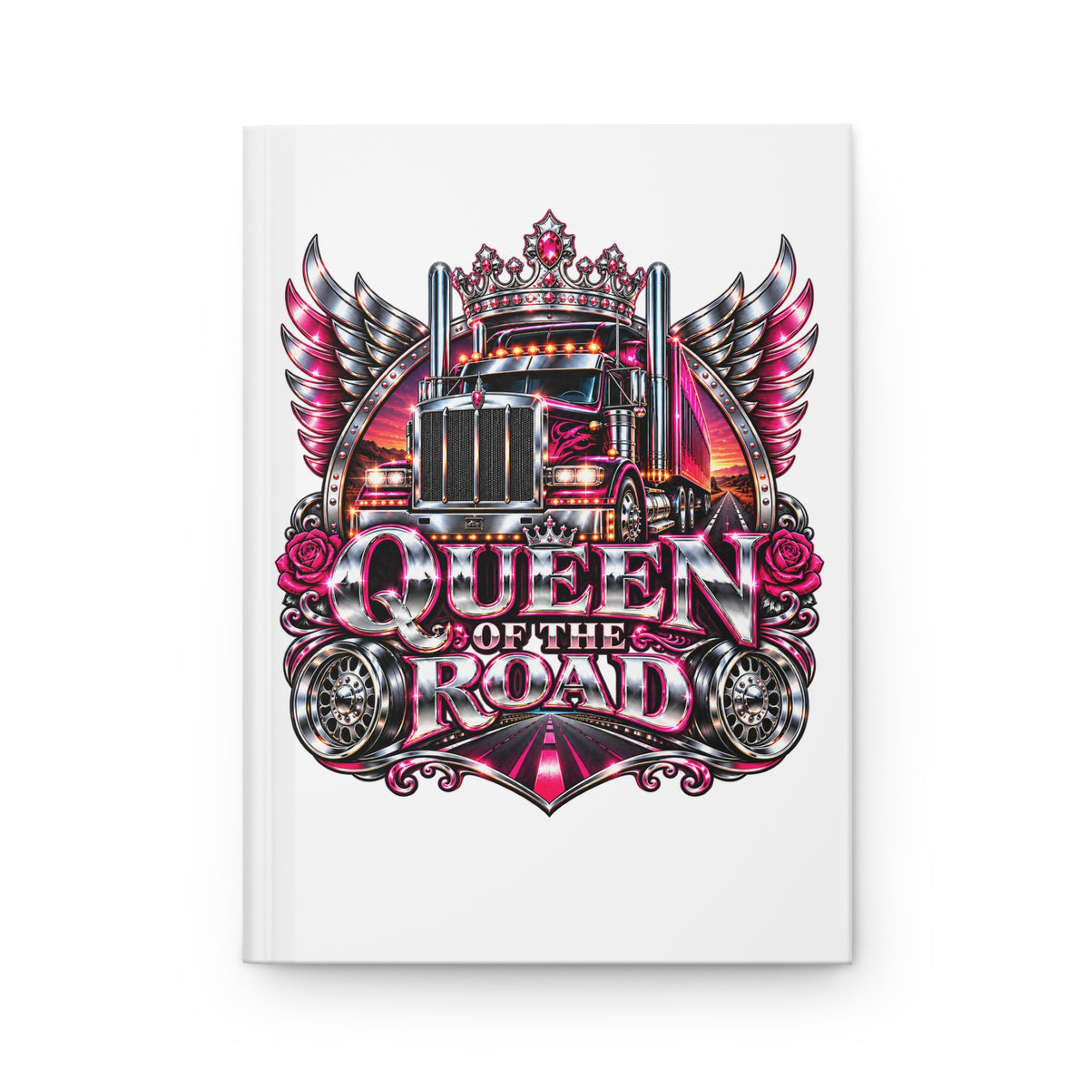 Queen of the Road journal product mockup