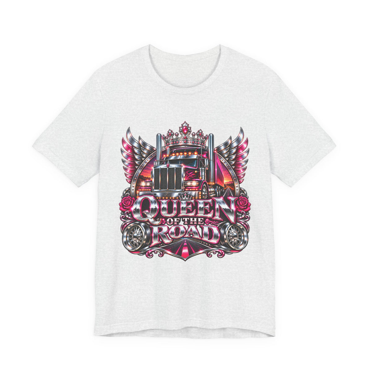Queen of the Road unisex T-shirt in Ash