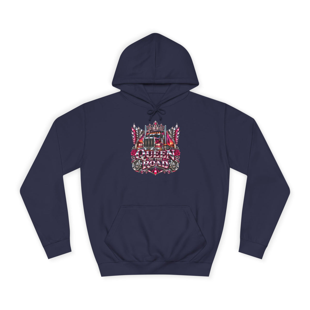 Queen of the Road pullover hoodie in Oxford Navy