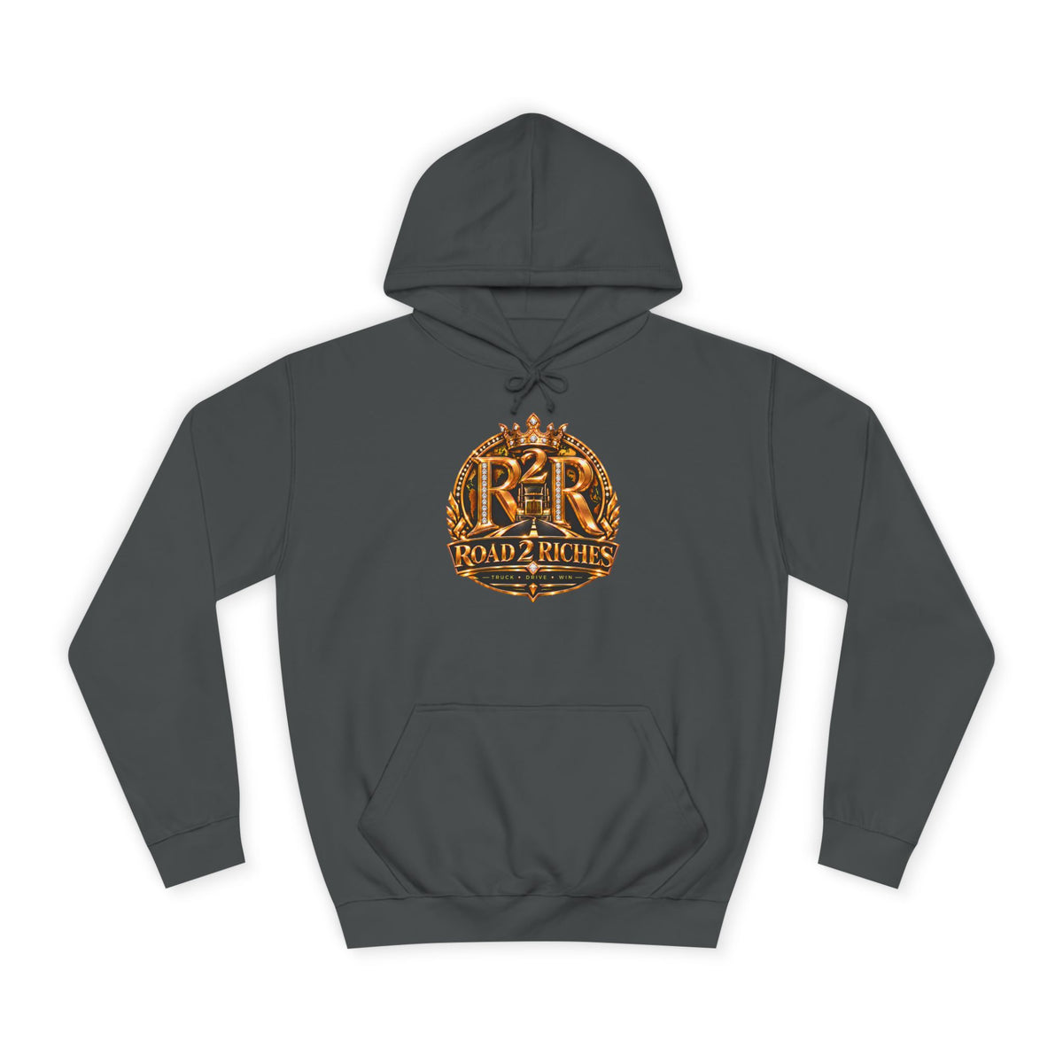 R2R Truck Drive Win pullover hoodie in Steel Grey
