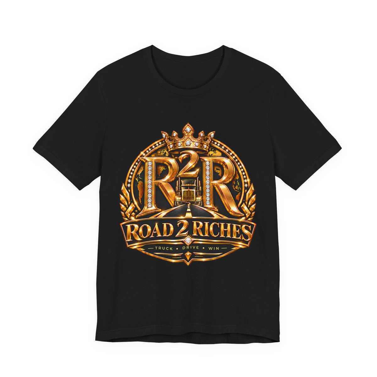R2R Truck Drive Win unisex T-shirt in Black