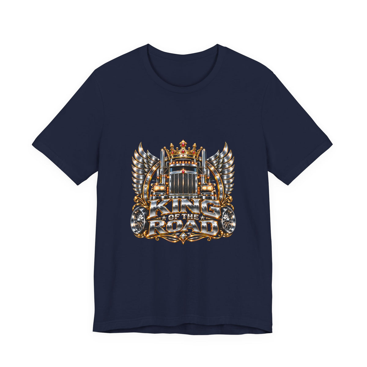 King of the Road unisex T-shirt in Navy