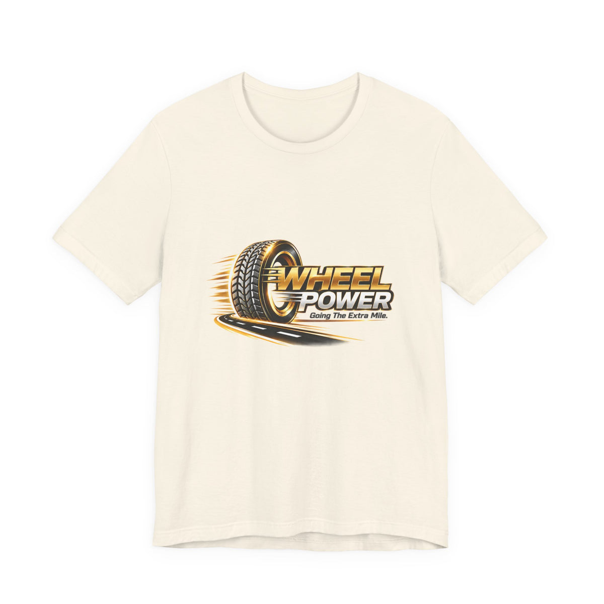 Wheel Power Going the Extra Mile unisex T-shirt in Natural