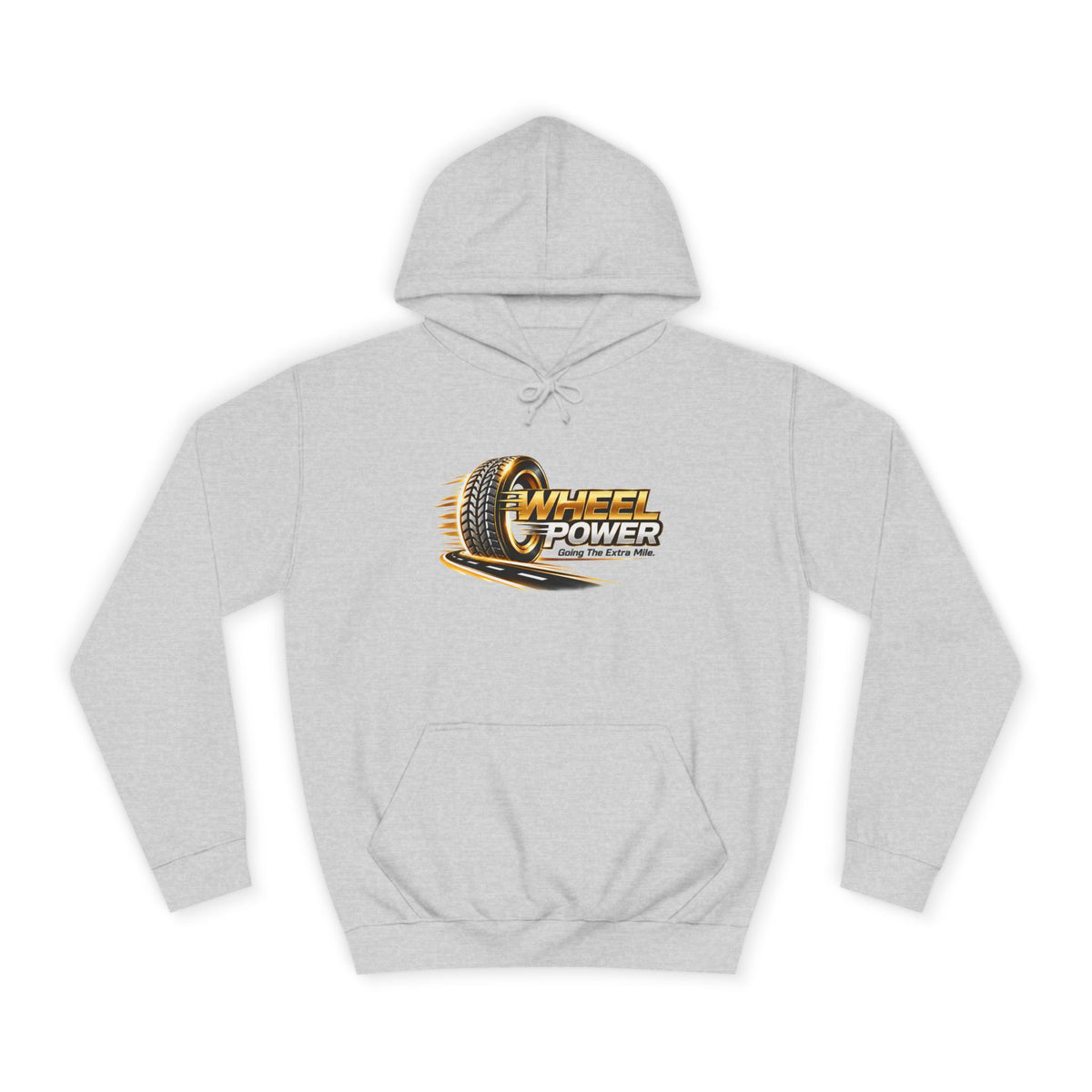 Wheel Power Going the Extra Mile pullover hoodie in Heather Grey