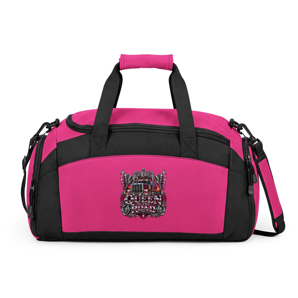 Queen of the Road duffel bag in Tropical Pink