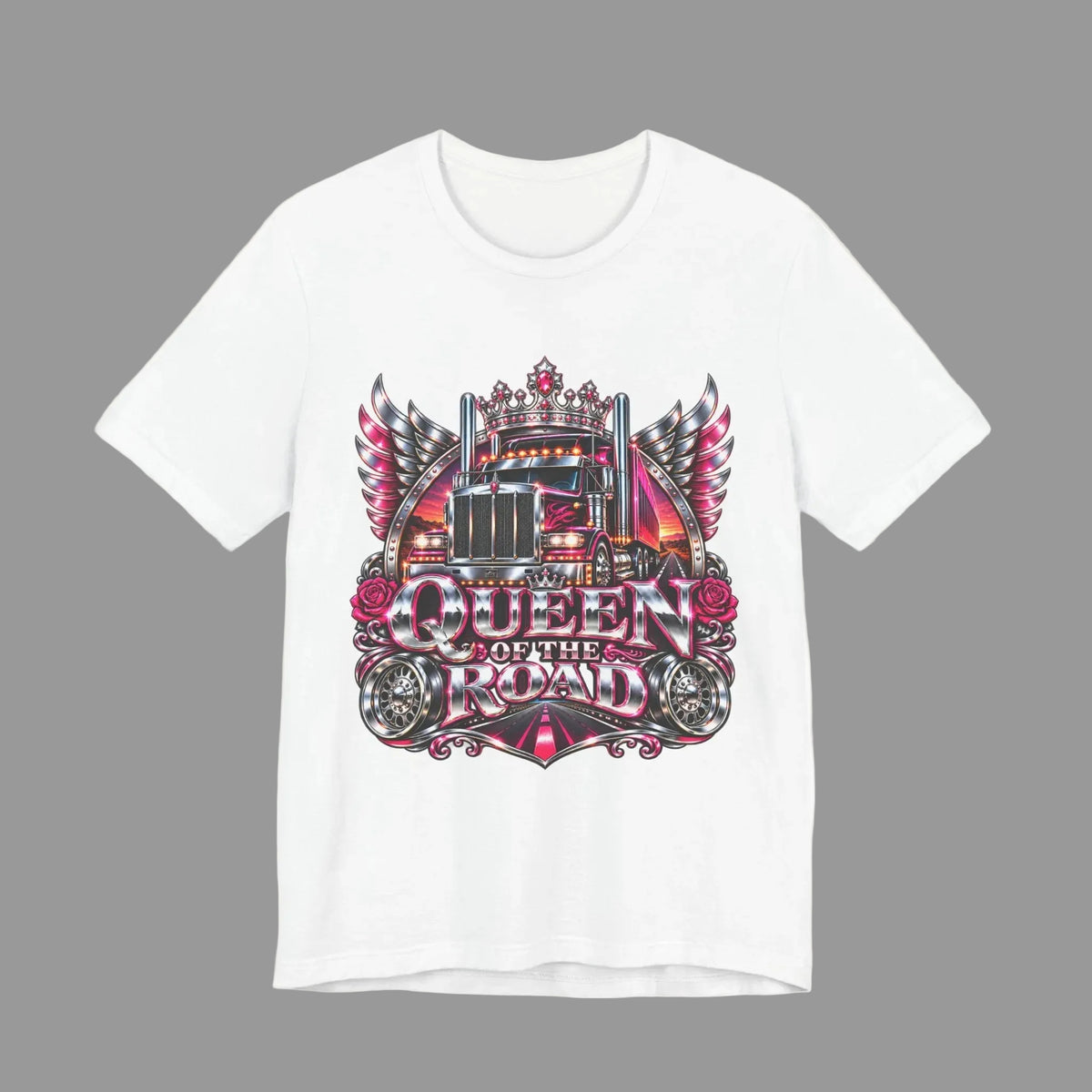 Queen of the Road unisex T-shirt product mockup