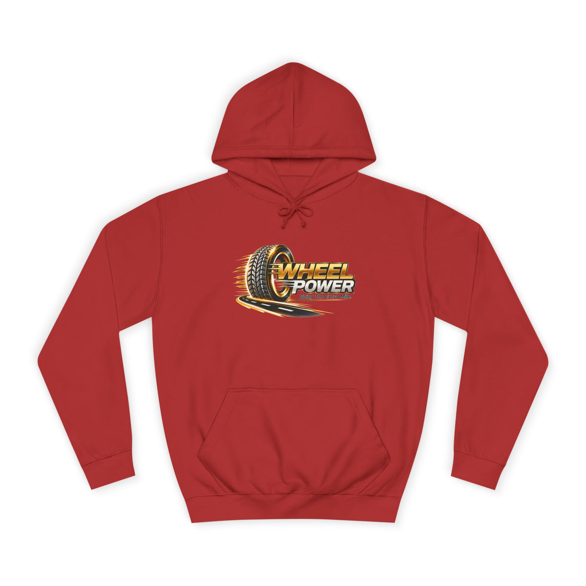 Wheel Power Going the Extra Mile pullover hoodie in Fire Red
