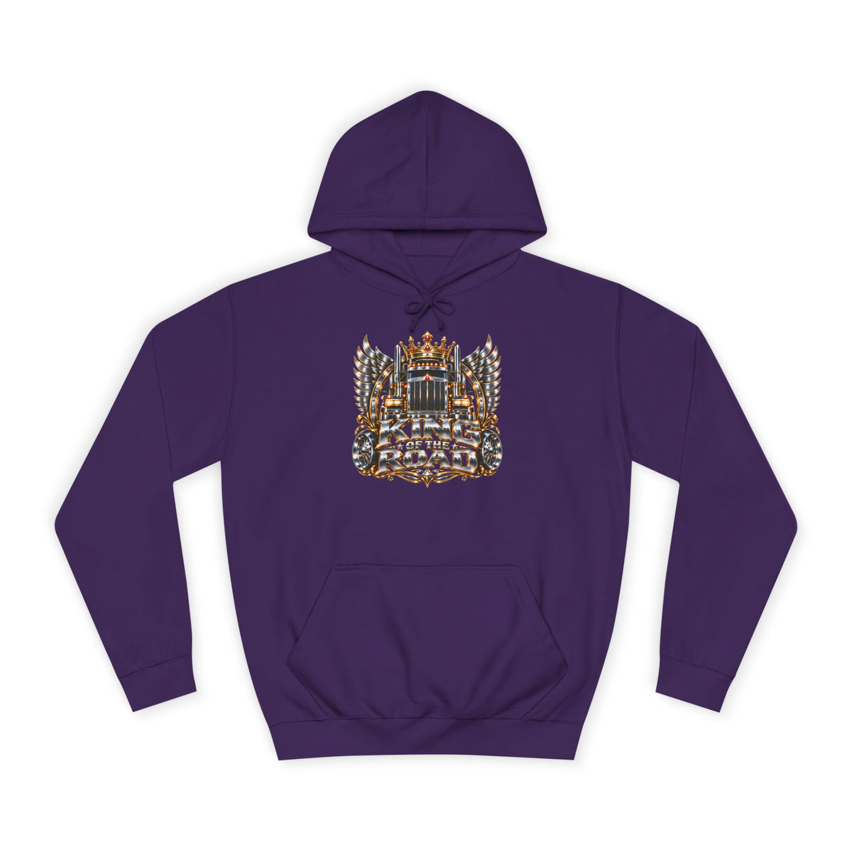 King of the Road pullover hoodie in Purple