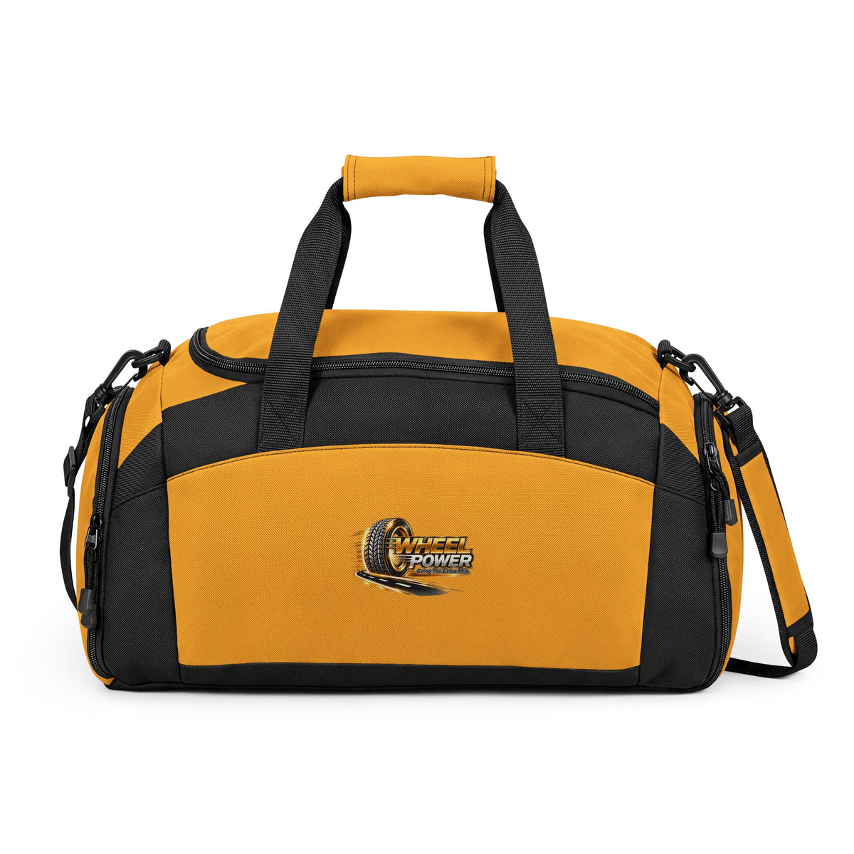 Wheel Power Going the Extra Mile duffel bag in Gold
