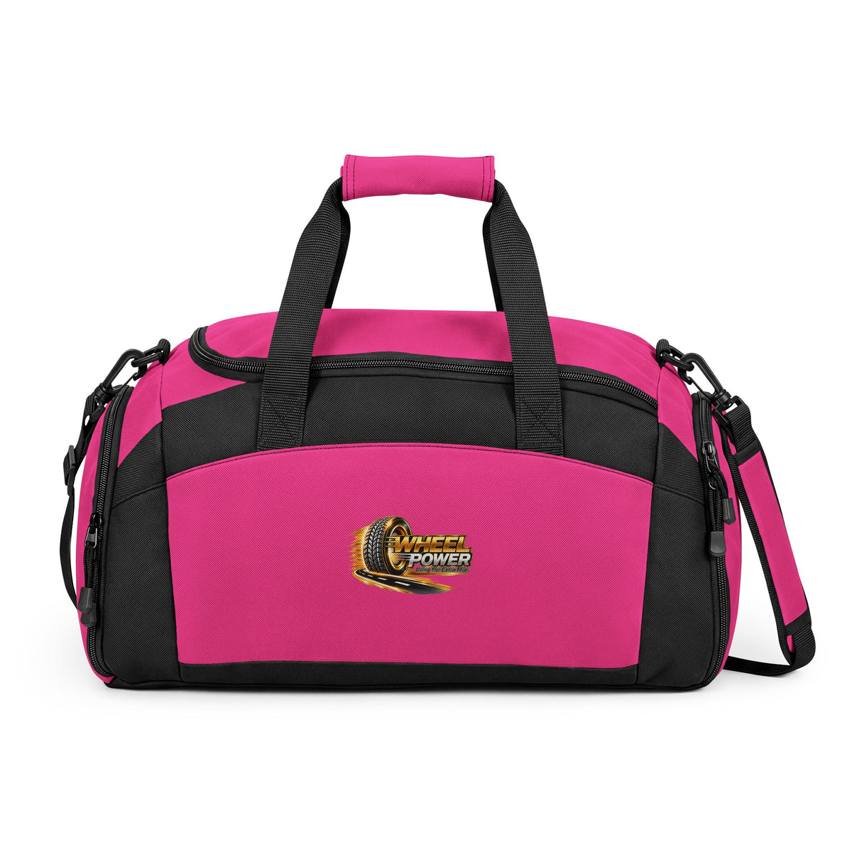 Wheel Power Going the Extra Mile duffel bag in Tropical Pink