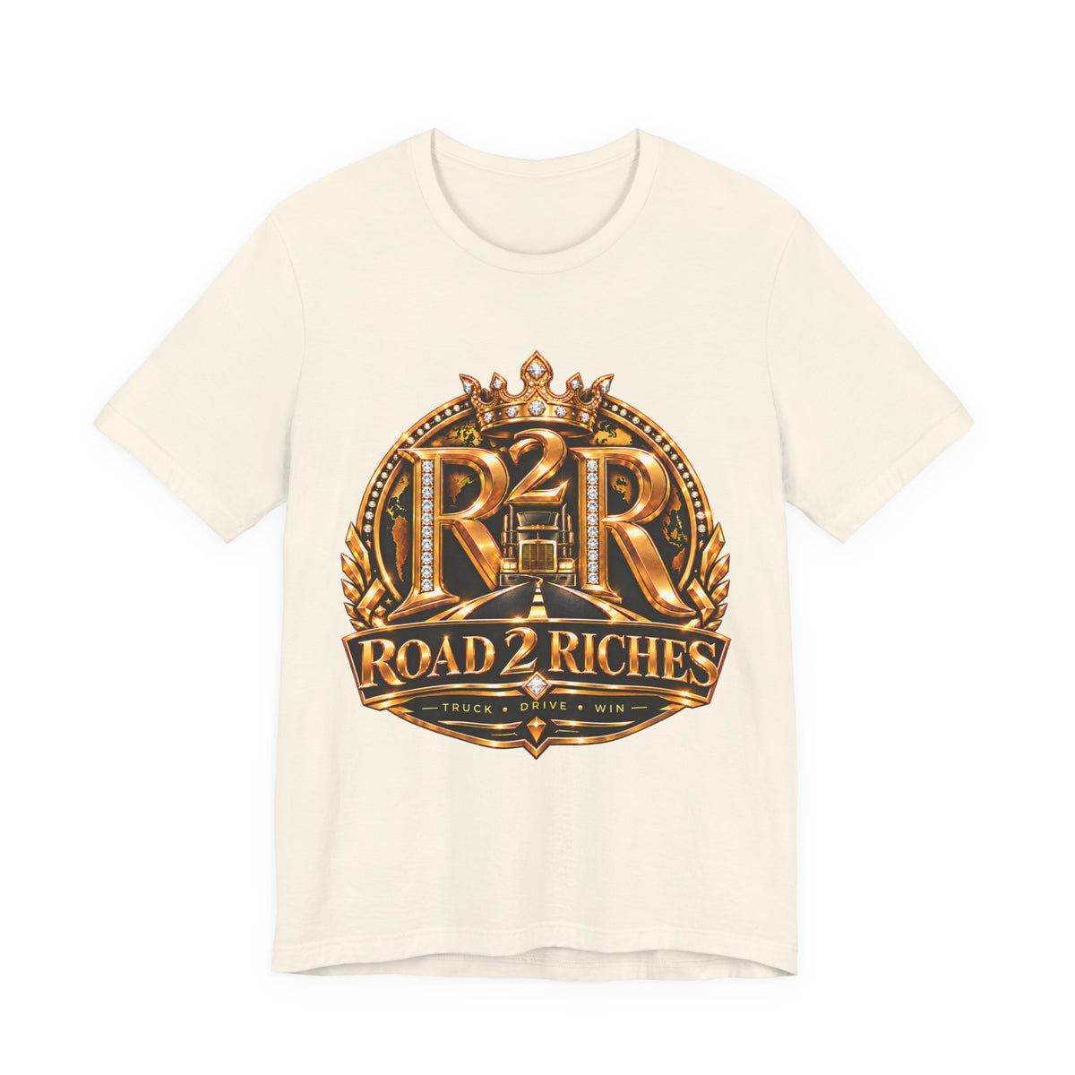 R2R Truck Drive Win unisex T-shirt in Natural