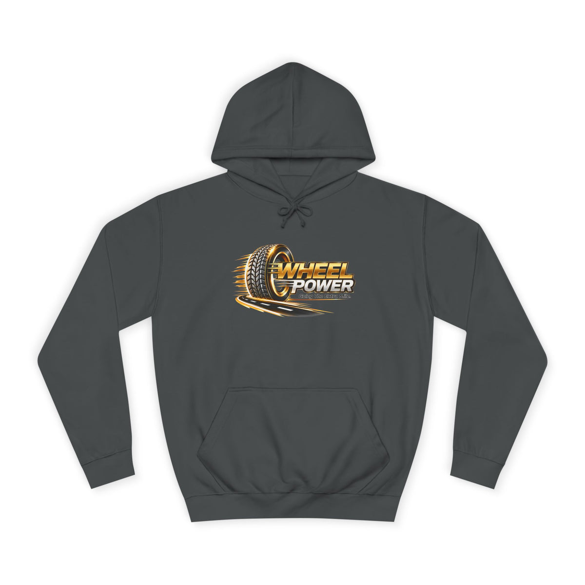 Wheel Power Going the Extra Mile pullover hoodie in Steel Grey