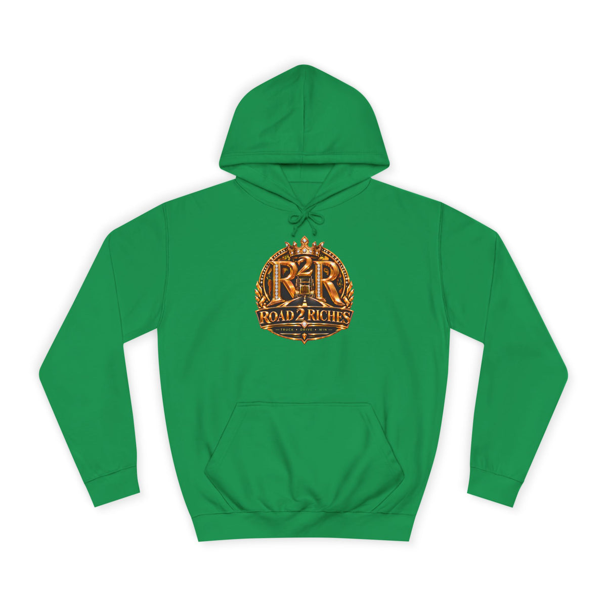 R2R Truck Drive Win pullover hoodie in Kelly Green