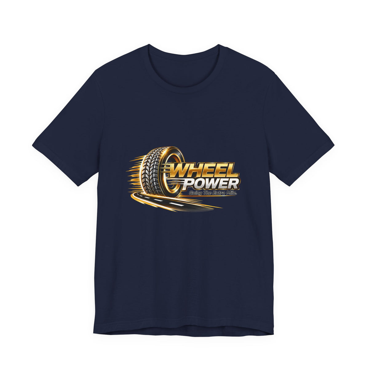 Wheel Power Going the Extra Mile unisex T-shirt in Navy