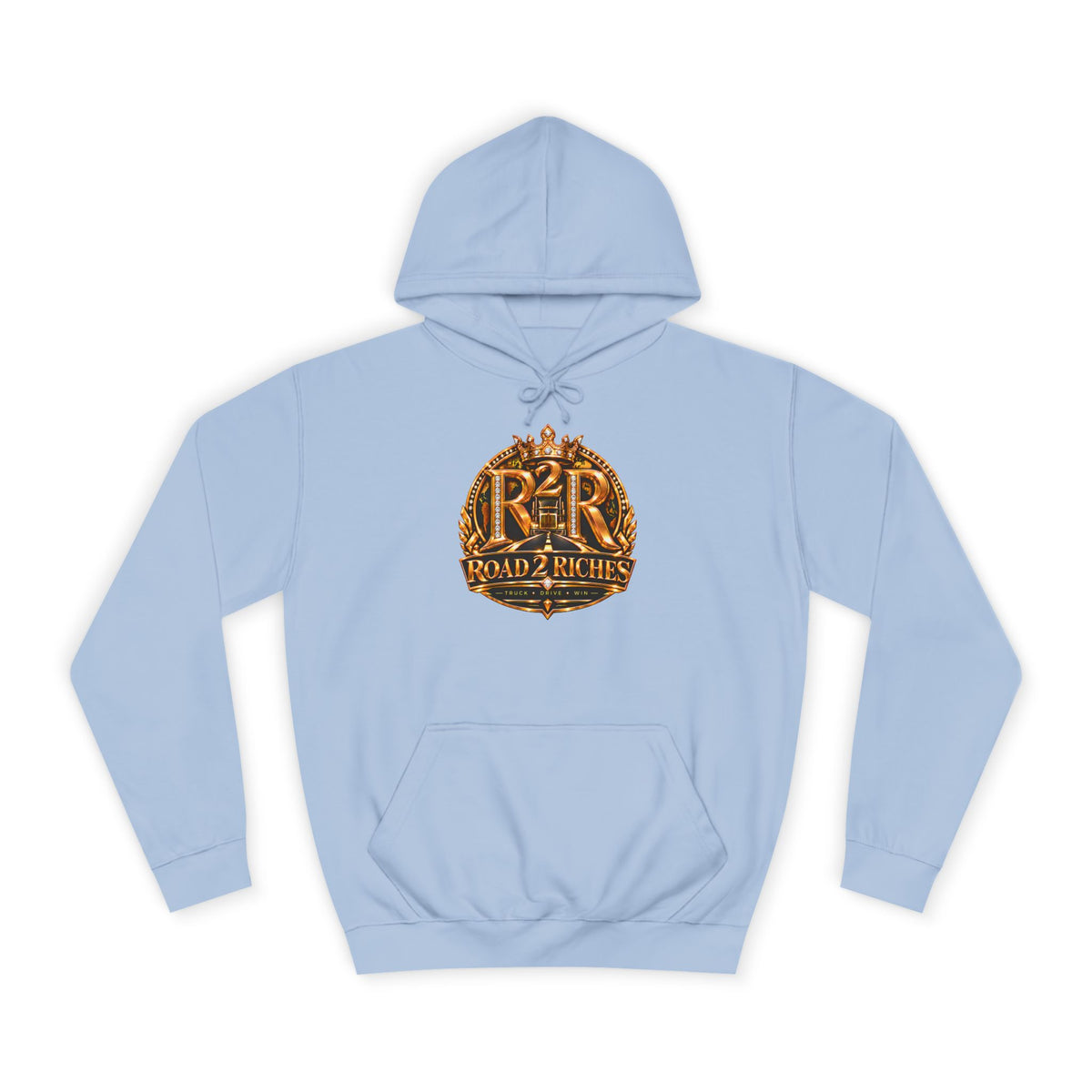 R2R Truck Drive Win pullover hoodie in Sky Blue