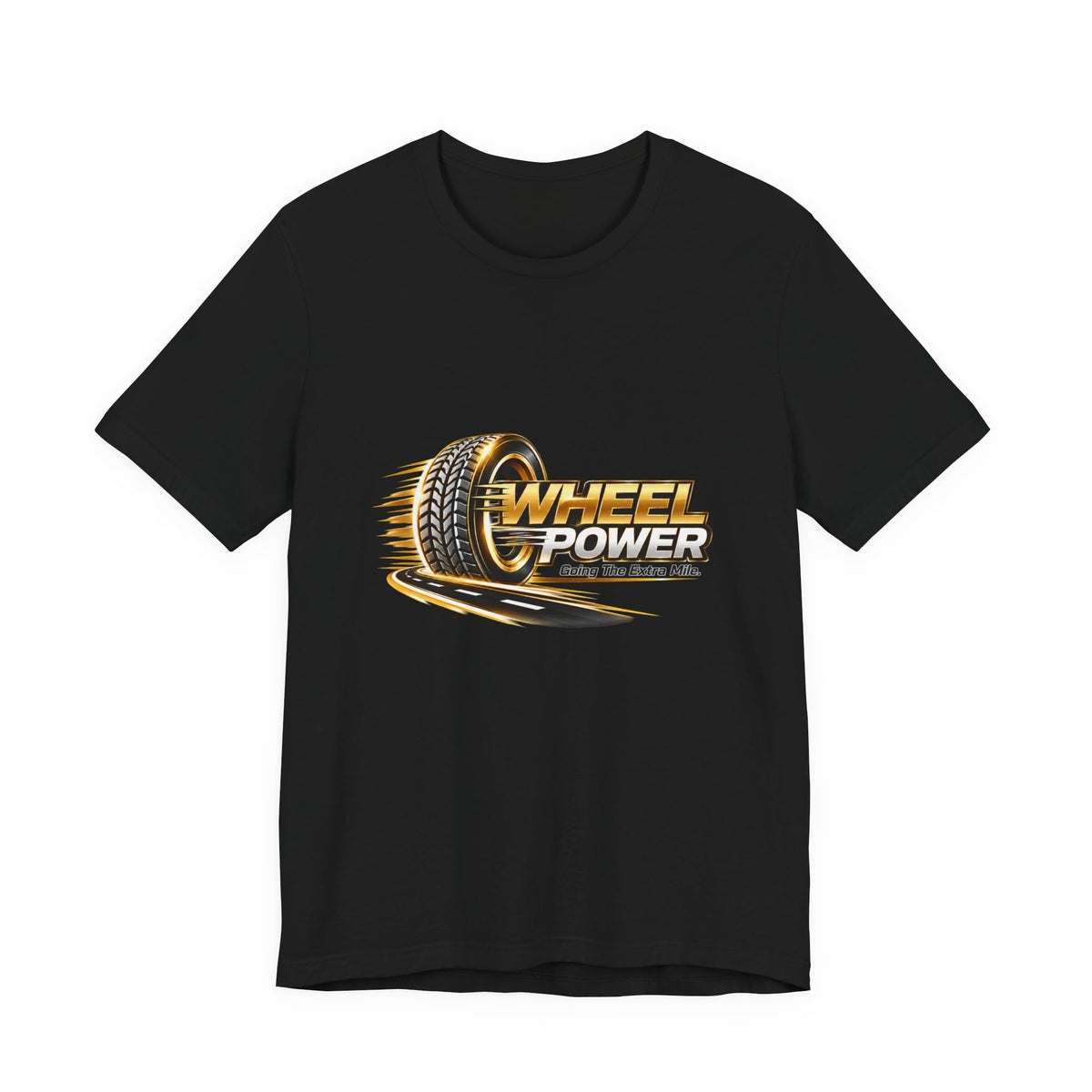 Wheel Power Going the Extra Mile unisex T-shirt in Black