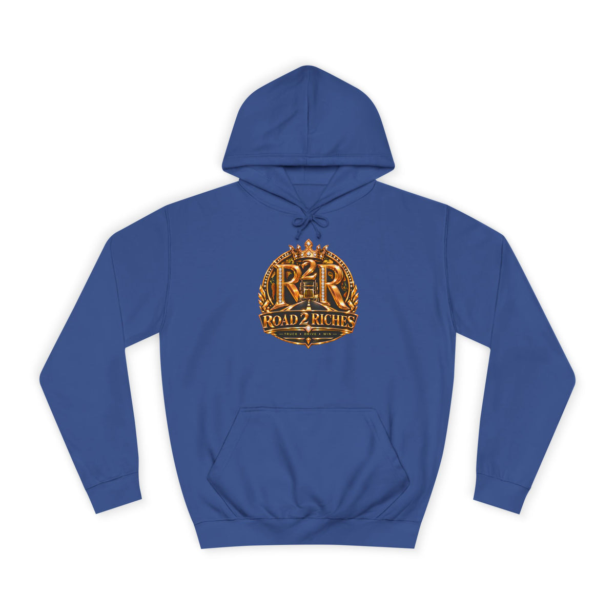 R2R Truck Drive Win pullover hoodie in Royal Blue