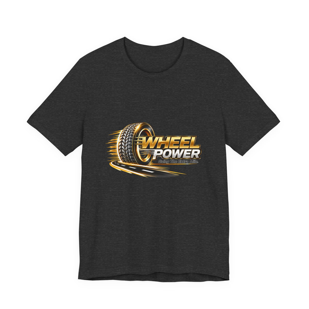 Wheel Power Going the Extra Mile unisex T-shirt in Dark Grey Heather
