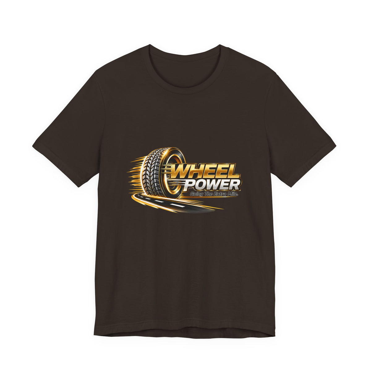 Wheel Power Going the Extra Mile unisex T-shirt in Brown