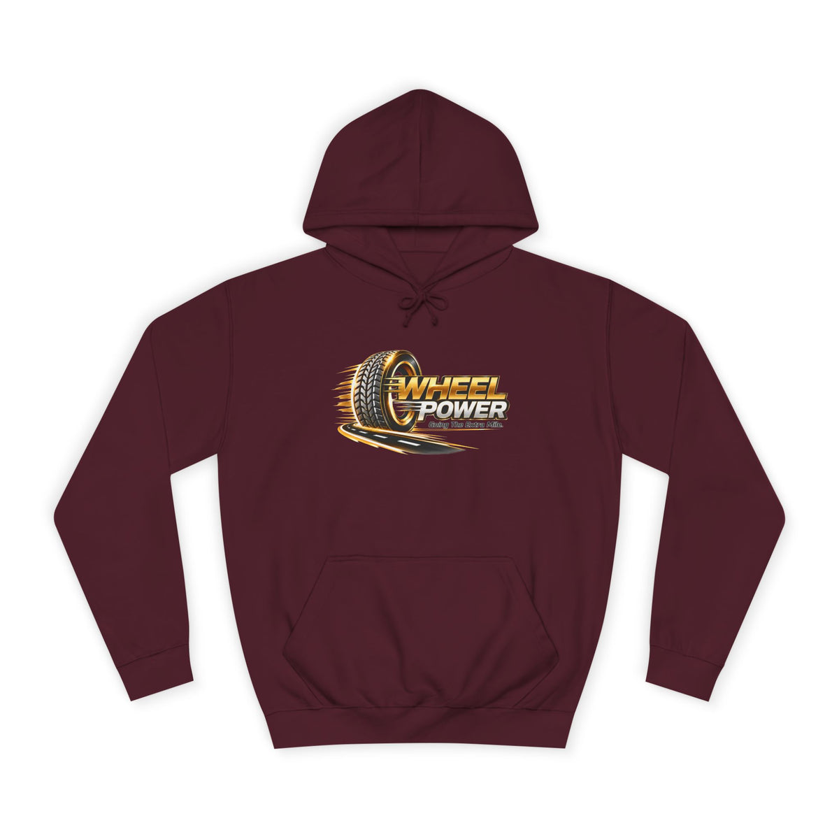 Wheel Power Going the Extra Mile pullover hoodie in Burgundy