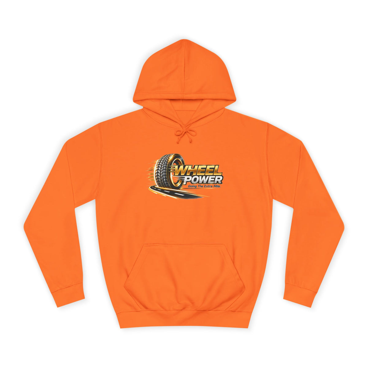 Wheel Power Going the Extra Mile pullover hoodie in Orange Crush