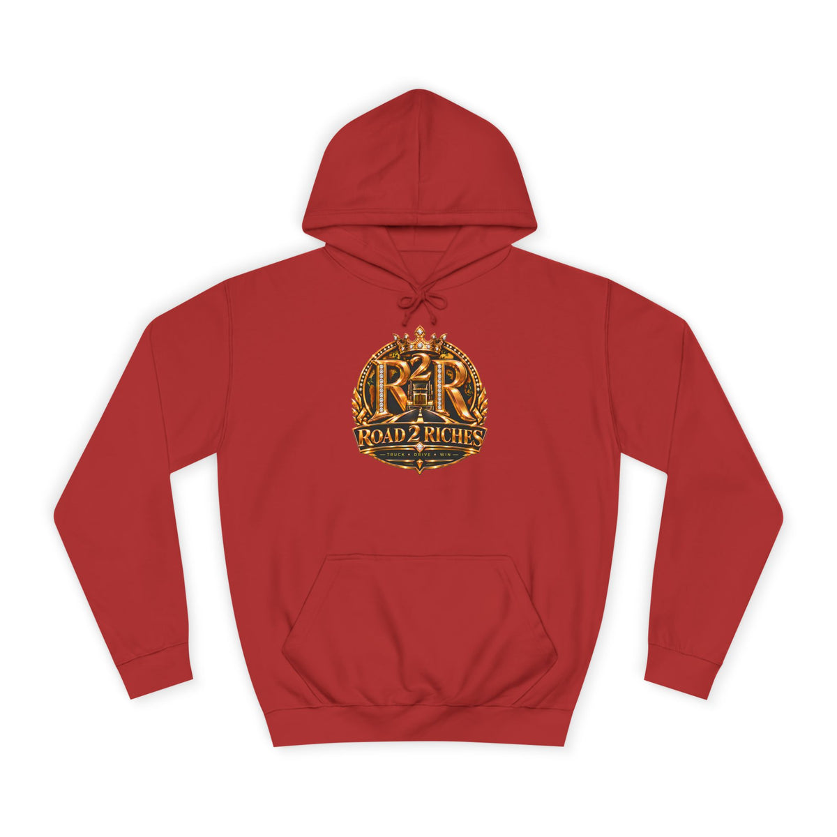 R2R Truck Drive Win pullover hoodie in Fire Red